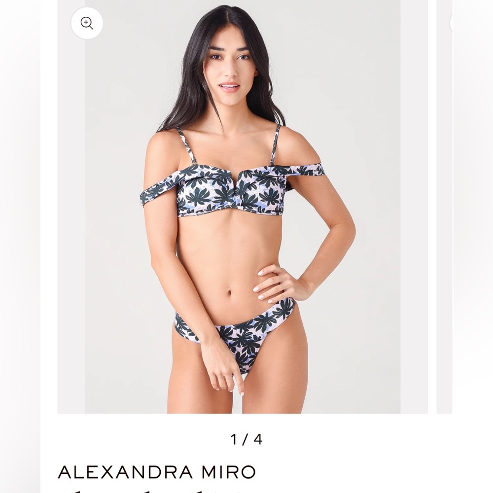 Alexandra Miro Lola bikini top with tanga bottoms